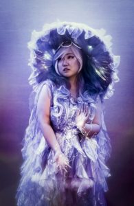 Photo of Pearl Bae Cosplay as Fisher the Voidfish from The Adventure Zone. Photo taken by Sam Saturn.