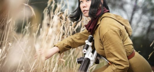 Photo of Jia-Li Cosplay as Rose Tico from The Last Jedi. Photo by So Say We All